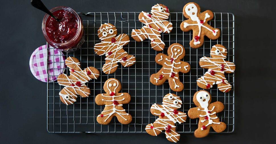 Halloween: Spooky & bloody Gingerbread koekjes